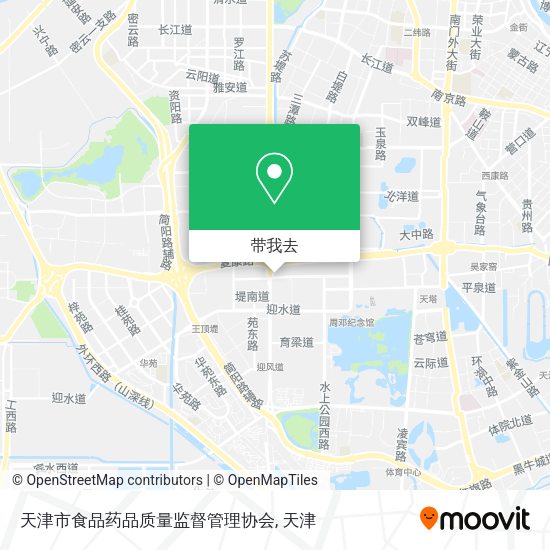 天津市食品药品质量监督管理协会地图