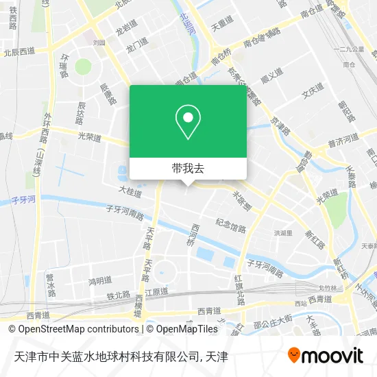 天津市中关蓝水地球村科技有限公司地图