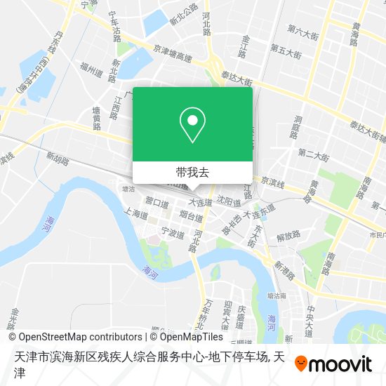 天津市滨海新区残疾人综合服务中心-地下停车场地图
