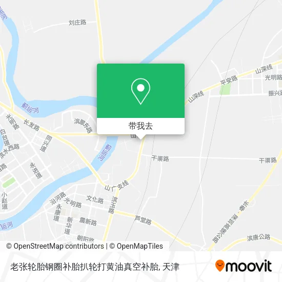老张轮胎钢圈补胎扒轮打黄油真空补胎地图