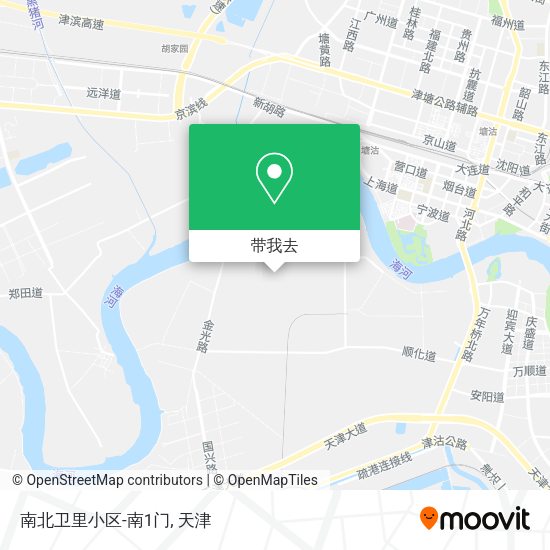 南北卫里小区-南1门地图