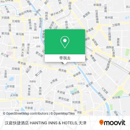 汉庭快捷酒店 HANTING INNS & HOTELS地图