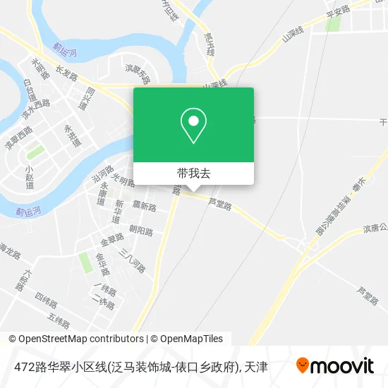 472路华翠小区线(泛马装饰城-俵口乡政府)地图