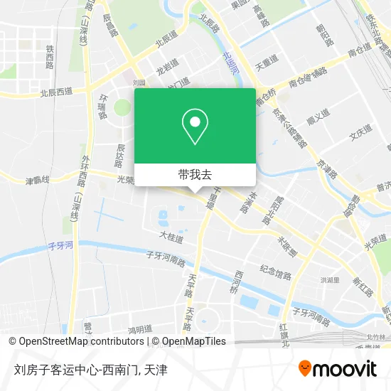 刘房子客运中心-西南门地图