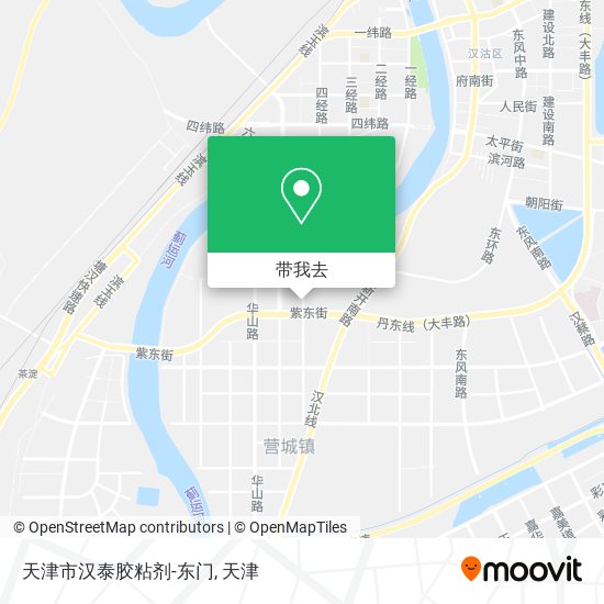 天津市汉泰胶粘剂-东门地图