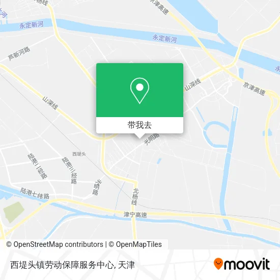 西堤头镇劳动保障服务中心地图