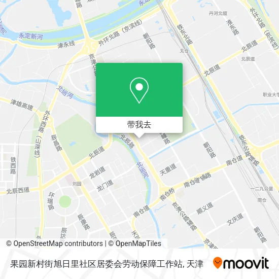 果园新村街旭日里社区居委会劳动保障工作站地图