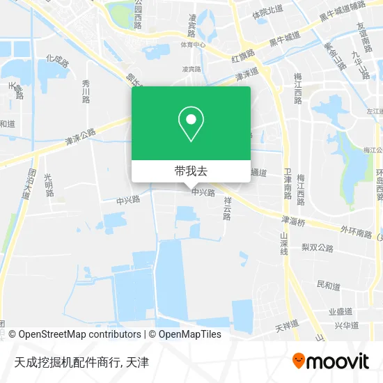 天成挖掘机配件商行地图