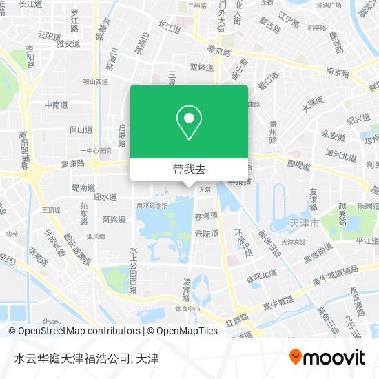 水云华庭天津福浩公司地图
