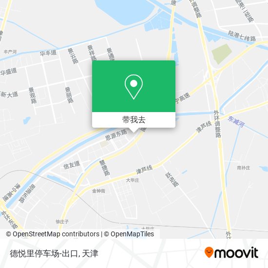 德悦里停车场-出口地图