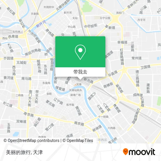 美丽的旅行地图