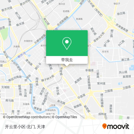 开云里小区-北门地图