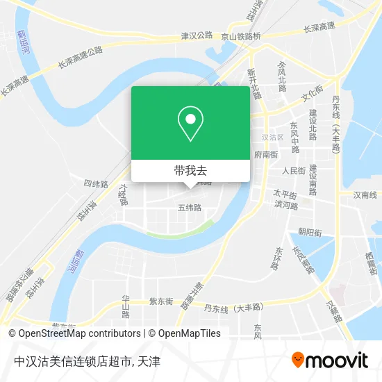 中汉沽美信连锁店超市地图