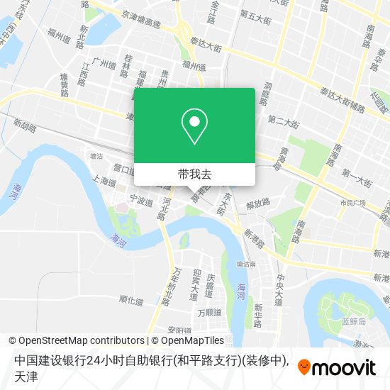 中国建设银行24小时自助银行(和平路支行)(装修中)地图