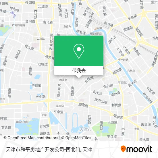 天津市和平房地产开发公司-西北门地图
