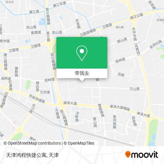天津鸿程快捷公寓地图