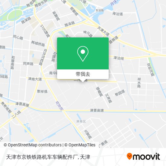 天津市京铁铁路机车车辆配件厂地图