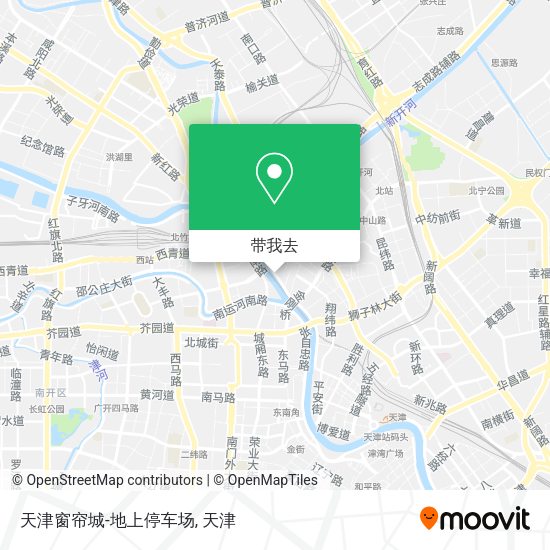 天津窗帘城-地上停车场地图