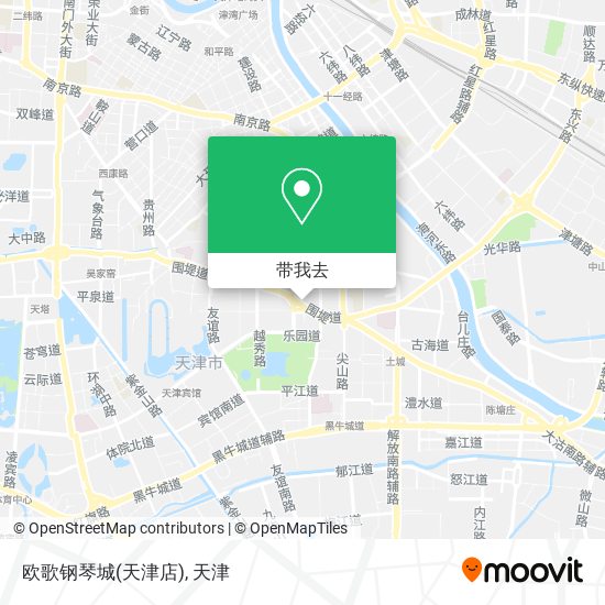 欧歌钢琴城(天津店)地图