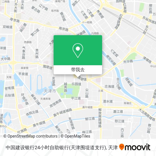 中国建设银行24小时自助银行(天津围堤道支行)地图