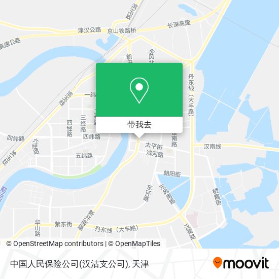 中国人民保险公司(汉沽支公司)地图