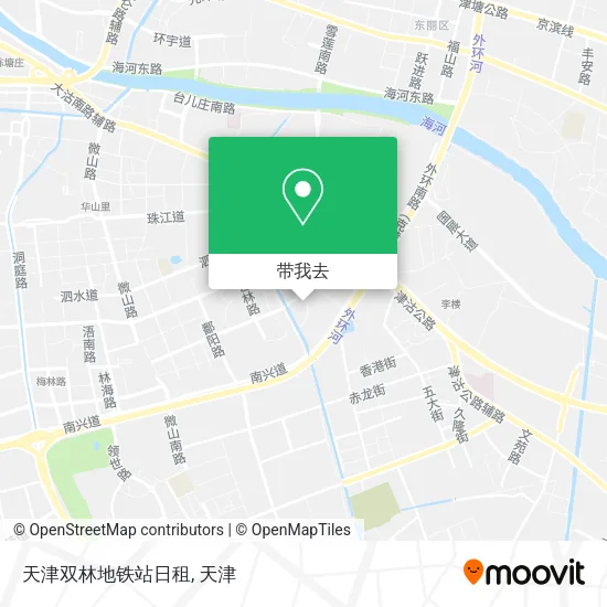 天津双林地铁站日租地图