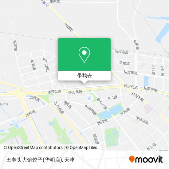 丑老头大馅饺子(华明店)地图