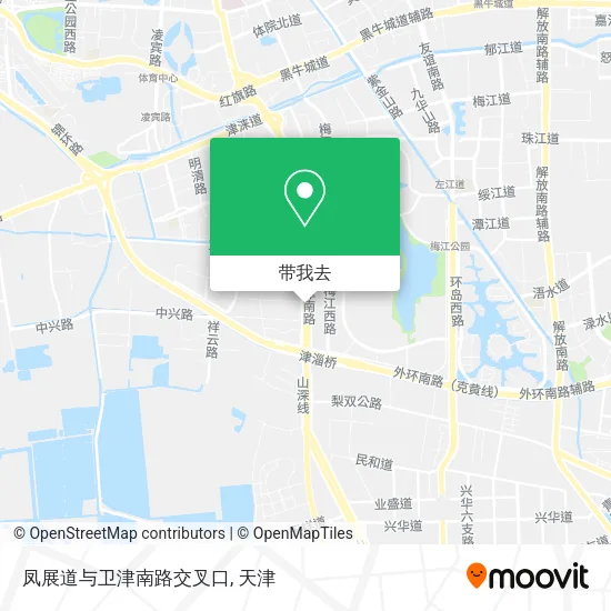 凤展道与卫津南路交叉口地图