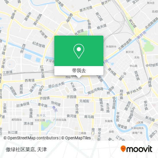 傲绿社区菜店地图