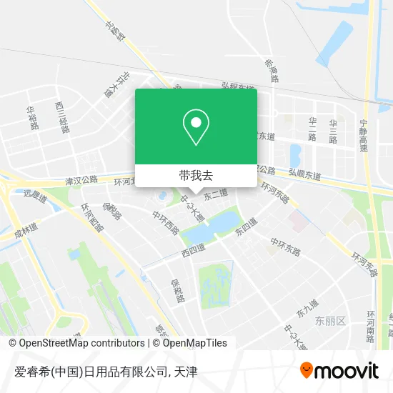 爱睿希(中国)日用品有限公司地图