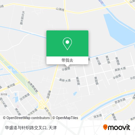 华盛道与针织路交叉口地图