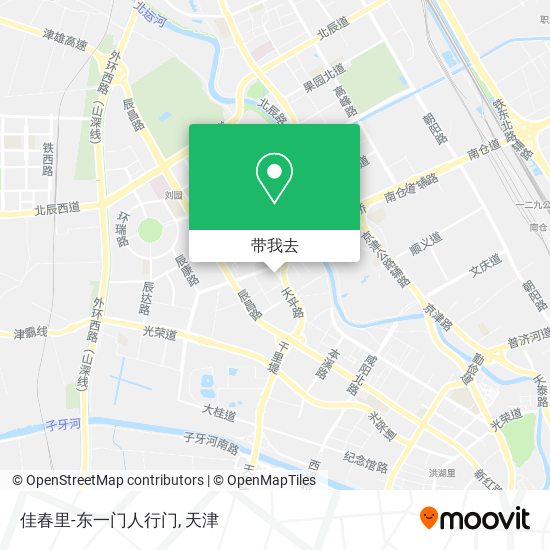 佳春里-东一门人行门地图