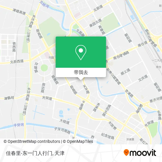 佳春里-东一门人行门地图