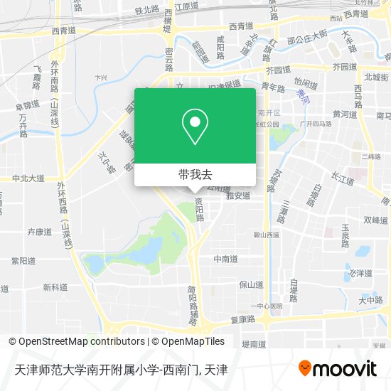 天津师范大学南开附属小学-西南门地图
