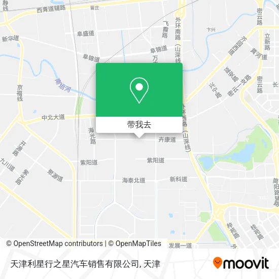 天津利星行之星汽车销售有限公司地图