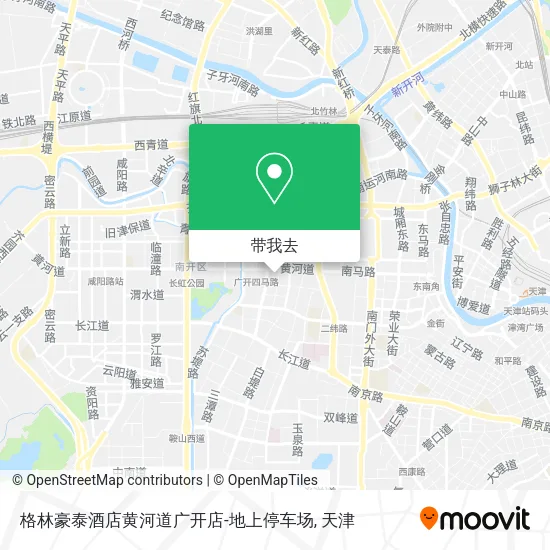 格林豪泰酒店黄河道广开店-地上停车场地图