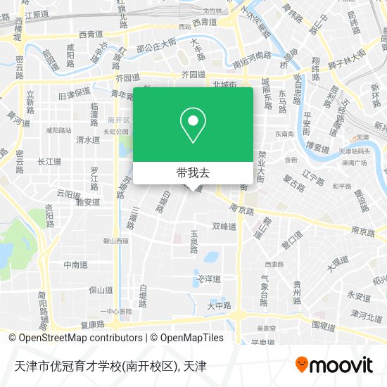 天津市优冠育才学校(南开校区)地图