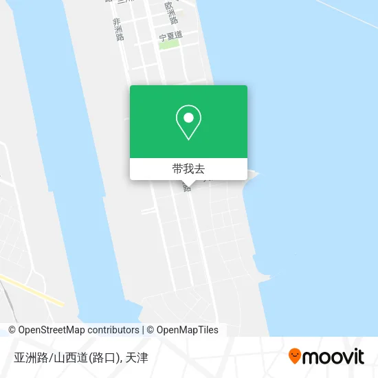 亚洲路/山西道(路口)地图