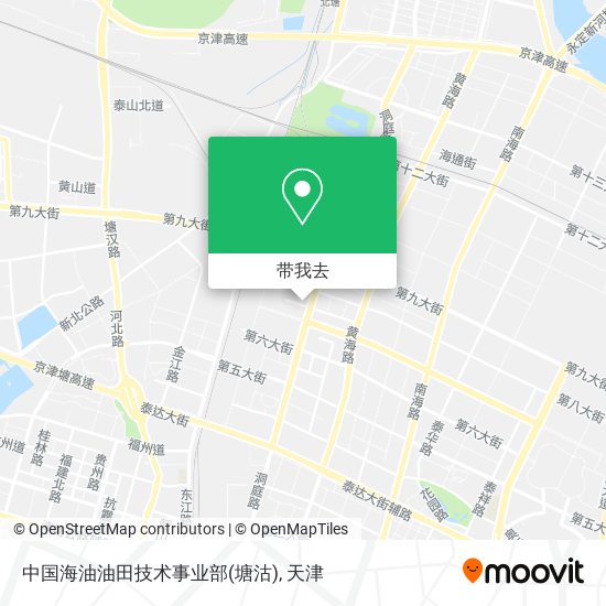 中国海油油田技术事业部(塘沽)地图