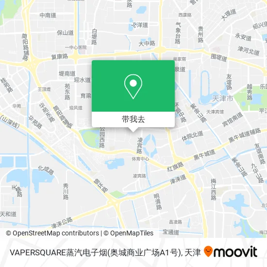 VAPERSQUARE蒸汽电子烟(奥城商业广场A1号)地图