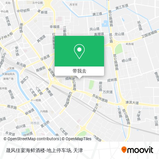 晟风佳宴海鲜酒楼-地上停车场地图