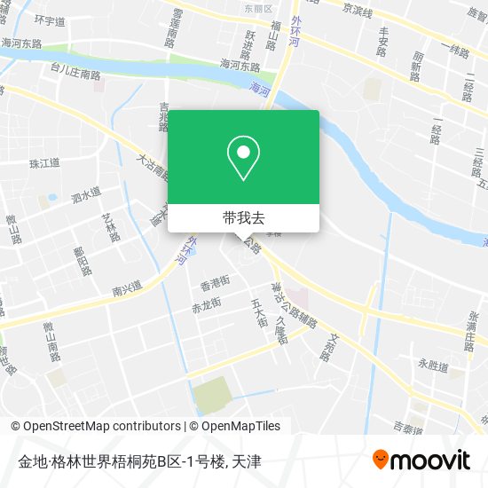 金地·格林世界梧桐苑B区-1号楼地图
