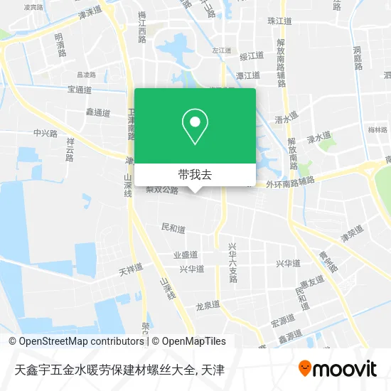 天鑫宇五金水暖劳保建材螺丝大全地图