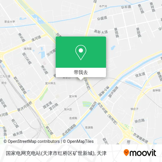 国家电网充电站(天津市红桥区矿世新城)地图
