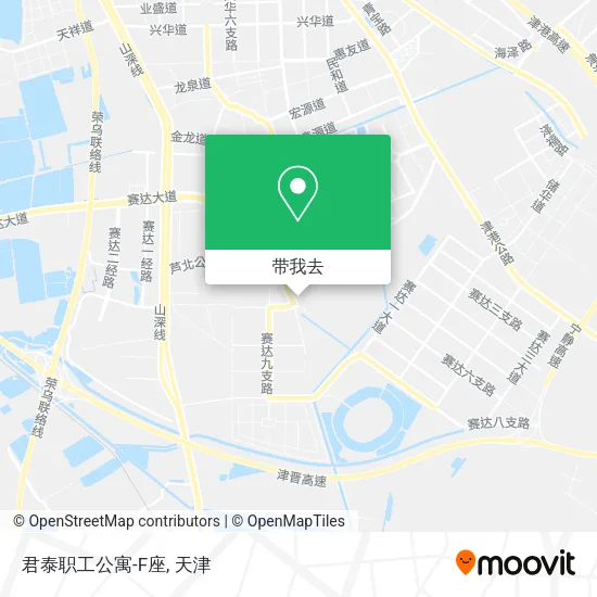 君泰职工公寓-F座地图