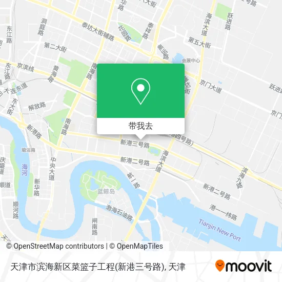 天津市滨海新区菜篮子工程(新港三号路)地图
