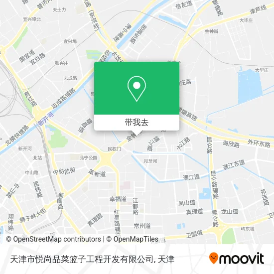 天津市悦尚品菜篮子工程开发有限公司地图