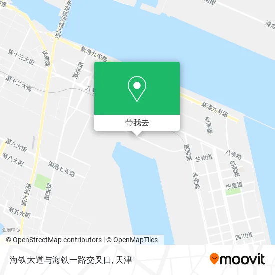 海铁大道与海铁一路交叉口地图