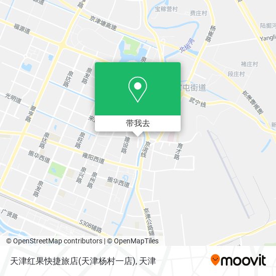 天津红果快捷旅店(天津杨村一店)地图