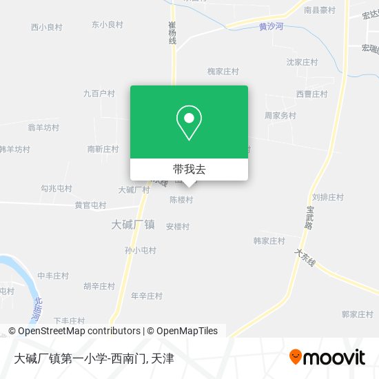 大碱厂镇第一小学-西南门地图